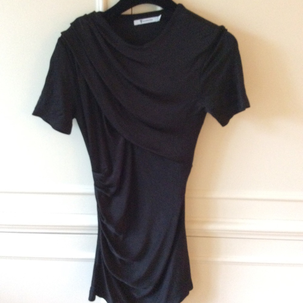 Black T by Alexander Wang ruched top size small